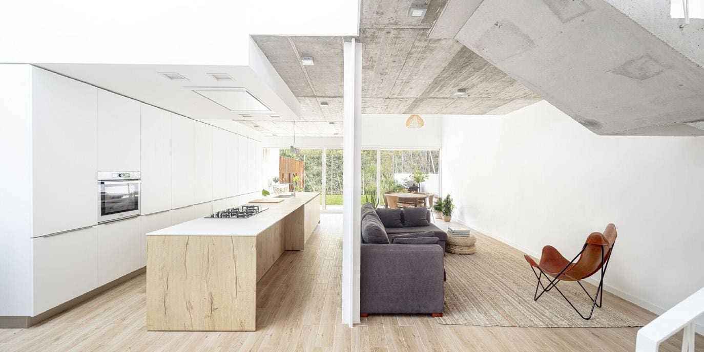Kitchen Cabinet Suite — White Minimalist Open-Plan