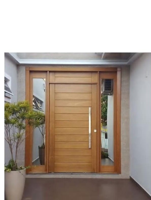 Exterior Door — Modern Wood Slat